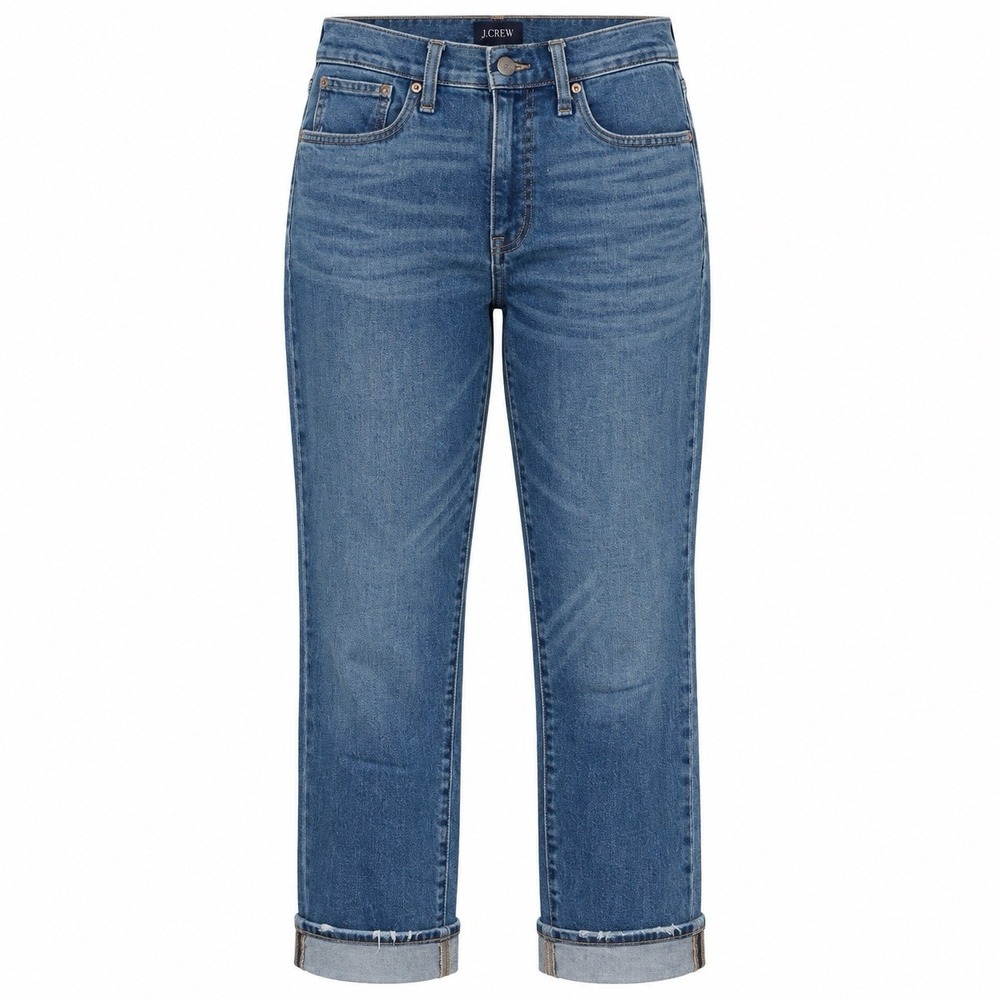 J.Crew Essential Straight Leg Womens Size 27 Denim Jeans Medium Wash Everyday